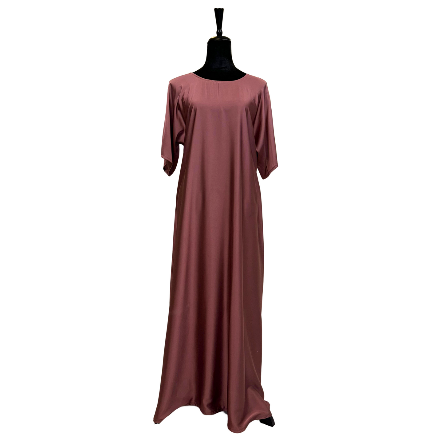 Mauve Glitter Ombre Abaya Set