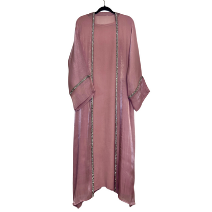 Pink Diamond Abaya Set